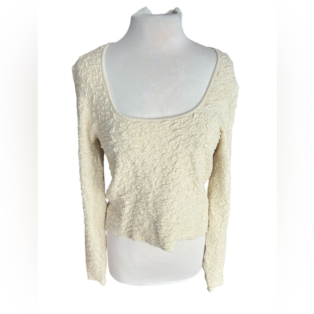 Natural Life Danielle Square Neck Textured Top - XL